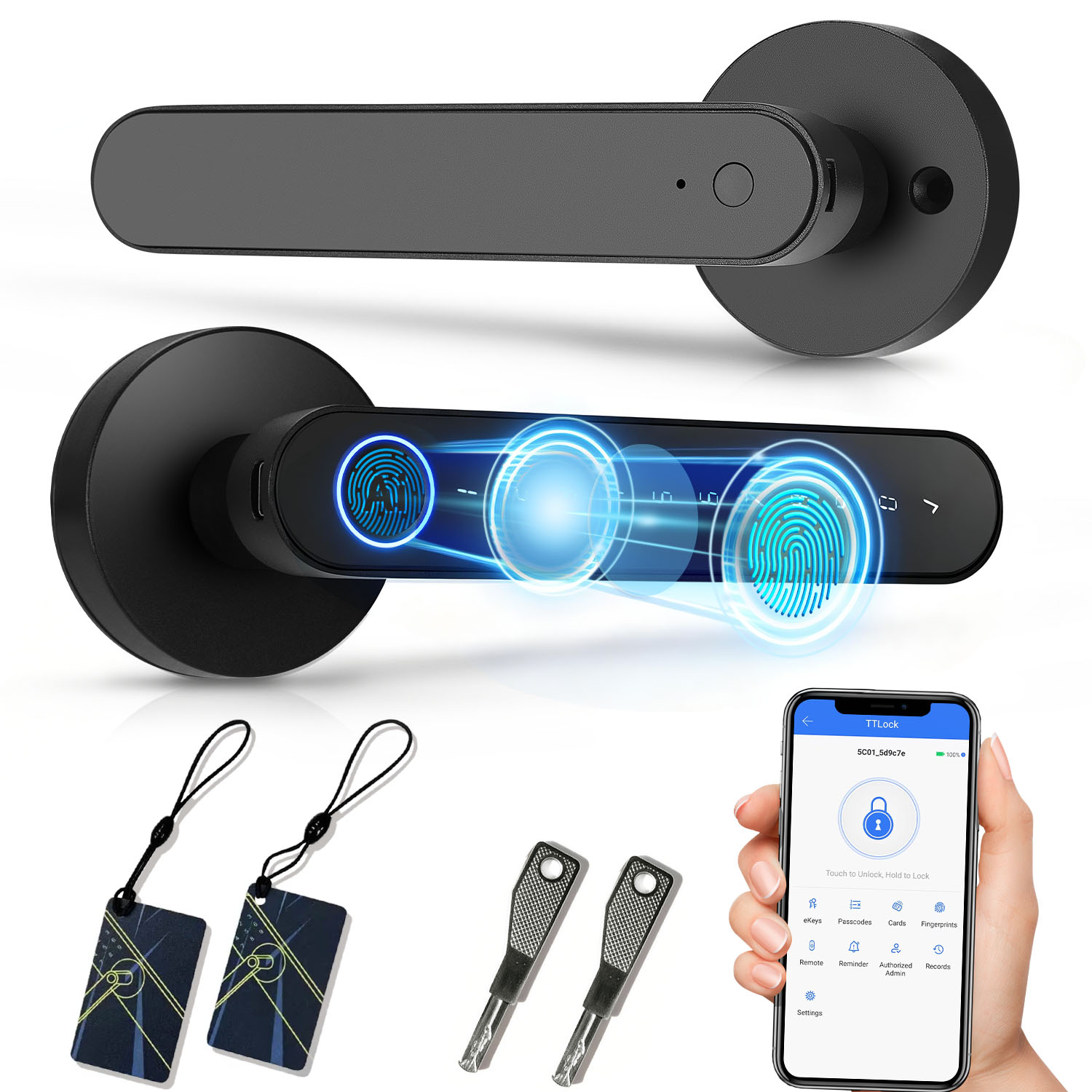 Home Security Key - Умный замок с отпечатком пальца TTlock,
