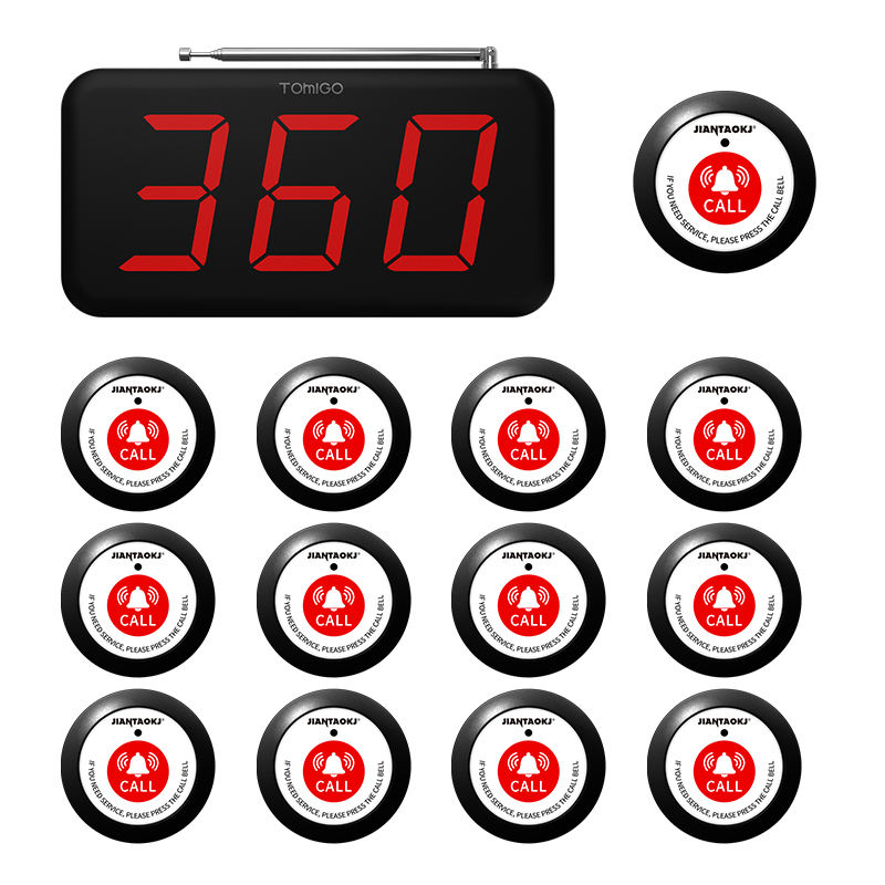 Home Security Companies - Беспроводная 3-значная система звонка для кафе,