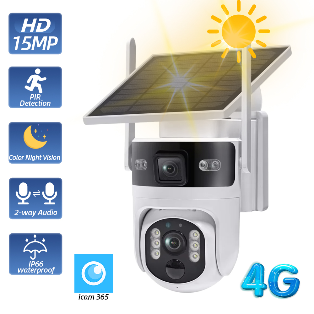 Home Yard Security - Беспроводная уличная PTZ-камера на солнечной энергии