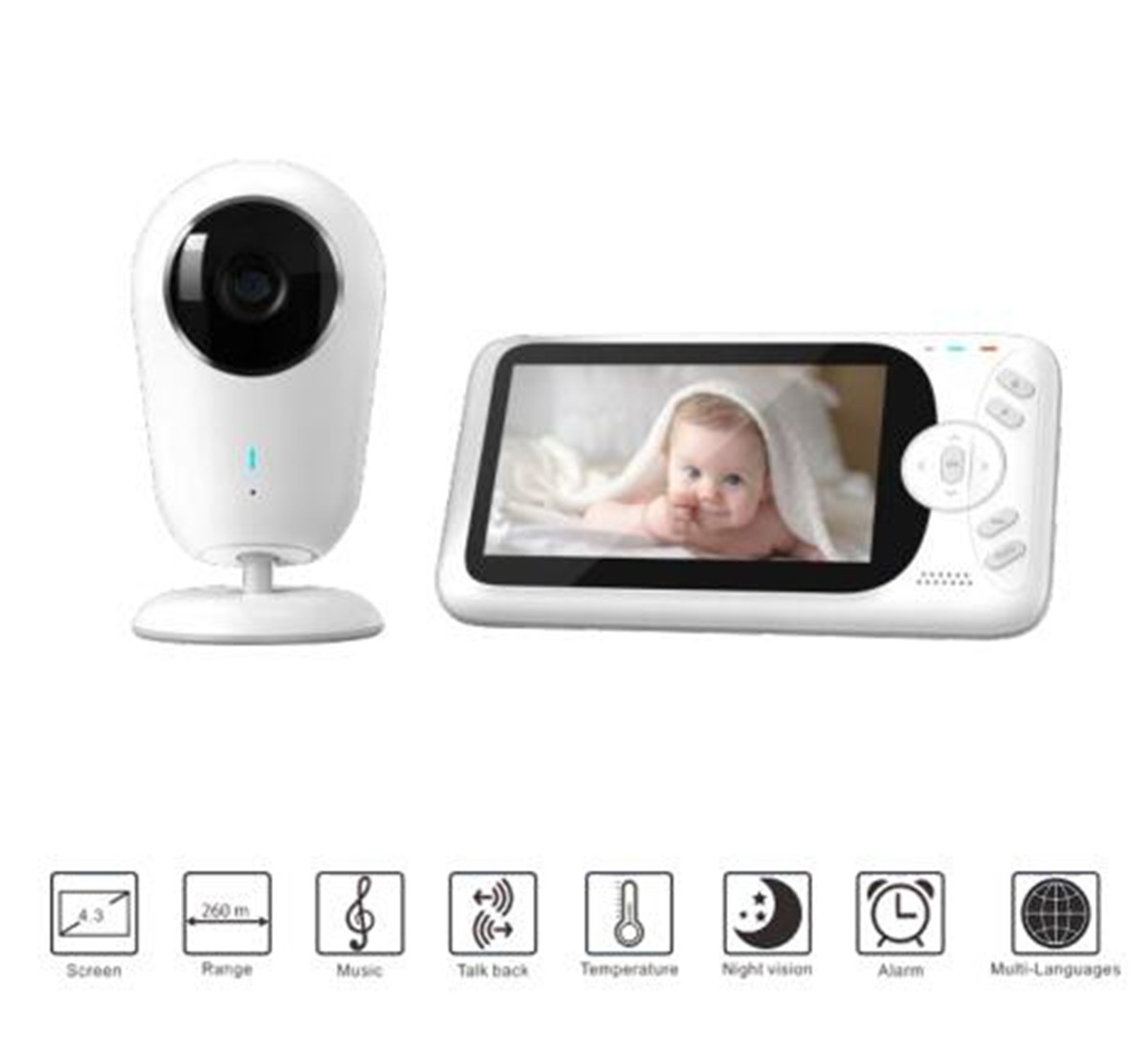 4,3-дюймовый 1080P Full HD бес – обзор и цена Home Security Cameras Wireless