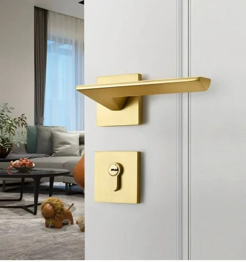 Золотой дверной замок из цинко – обзор и цена Home Security Key