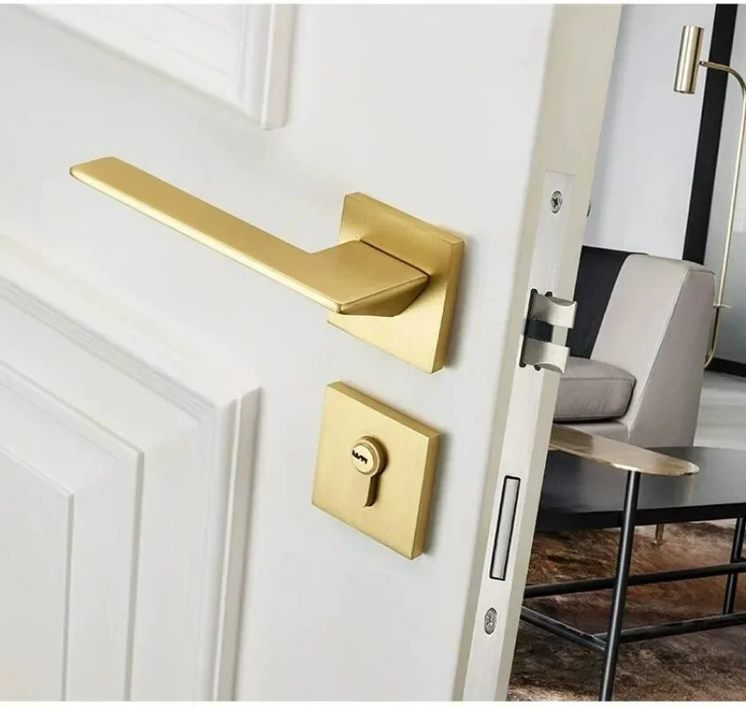 Золотой дверной замок из цинко – обзор и цена Home Security Key