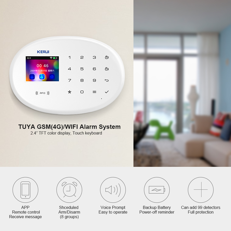 KERUI W202 Система сигнализаци – обзор и цена Home Security Front Door Camera