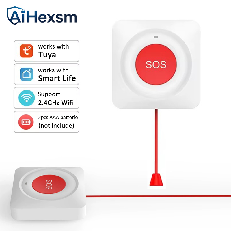 Кнопка SOS Tuya WiFi с легким  – обзор и цена Home Security Key