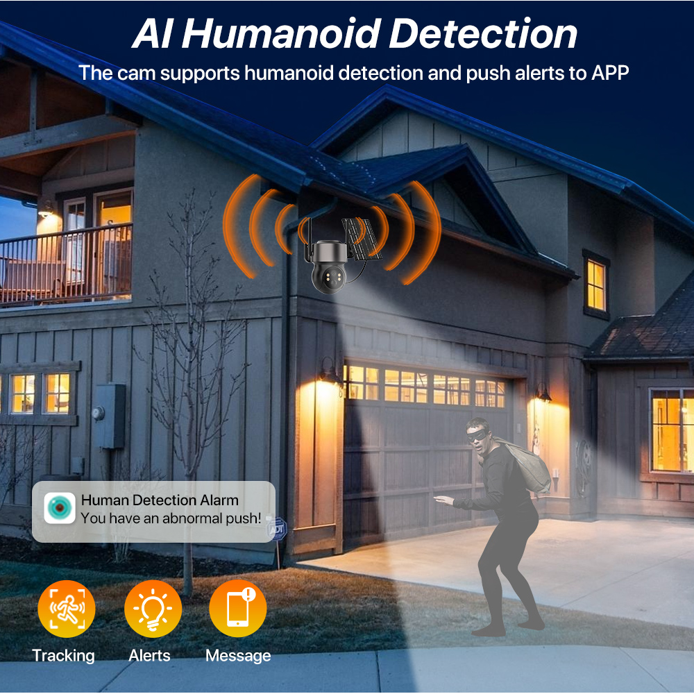 4 МП 4G SIM-камера на солнечно – обзор и цена Home Security Cameras Wireless
