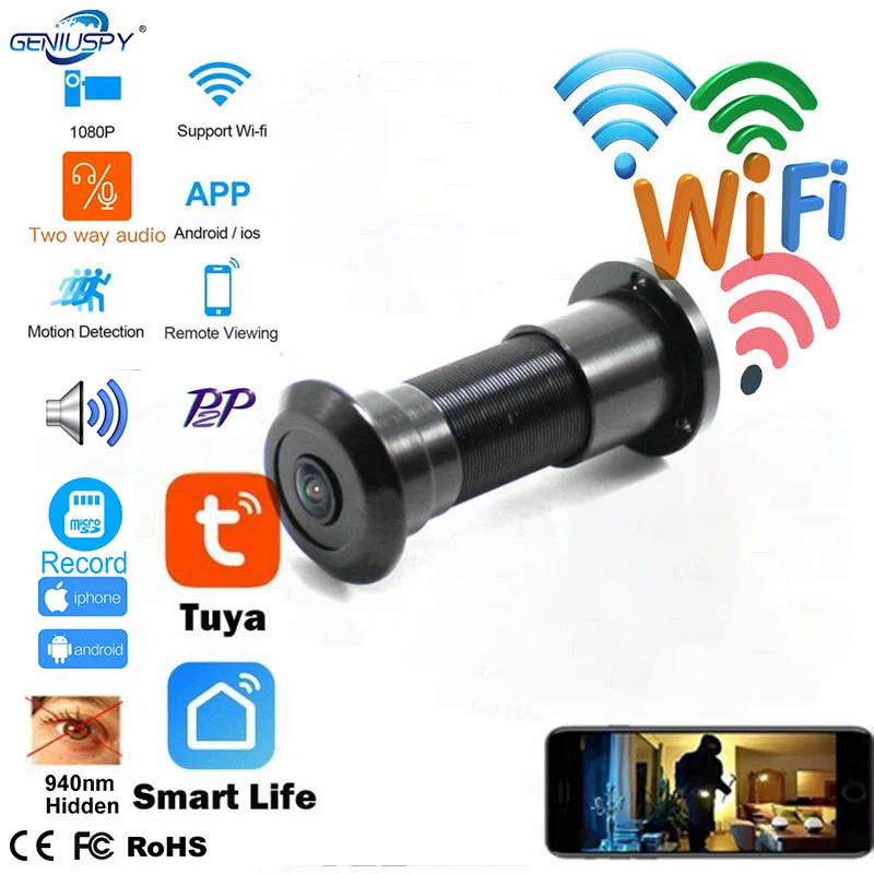 Tuya WIFI двустороннее аудио д – обзор и цена Home Security Front Door Camera